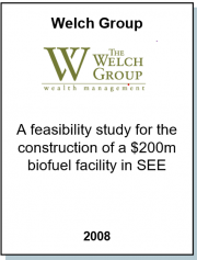 Entrea Capital performed a feasibility study for the Welch Group for the construction of a Biofuel Facility in Bulgaria